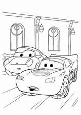 Coloring Cars Pages Disney Printable sketch template