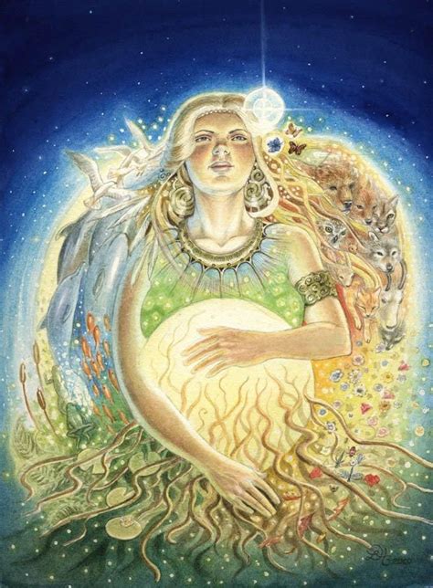 Lady Gaia Birth Art Gaia Goddess Gaia