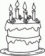 Cake Birthday Coloring Candles Pages Four Printable Cakes Cliparts Color Coloring4free Print Kids Decorate Ferns Super Seven Coloringhome Coloringtop Sites sketch template
