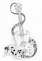 Guitarras Guitarra Musicales sketch template