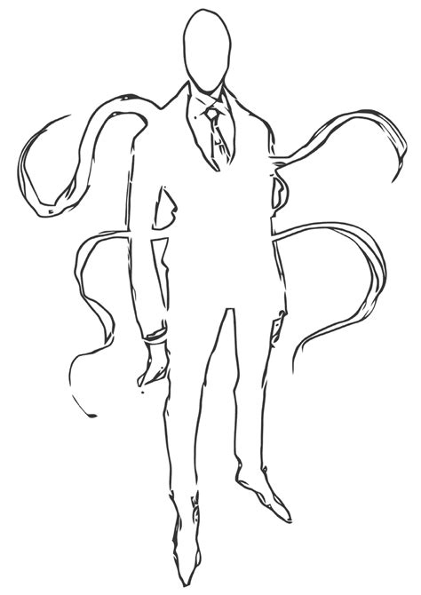 slender man coloring page coloring page    print