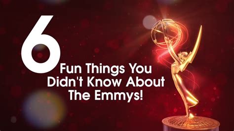 6 Fun Things You Didn T Know About The Emmys 6abc Philadelphia