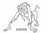 Coloring Lion King Pages Hyena Getcolorings sketch template