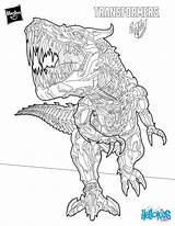 Transformers Coloring Pages Grimlock Dinosaur Robots Kleurplaat Disguise sketch template
