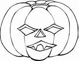 Scary Pumpkin Coloring Pages Mask sketch template