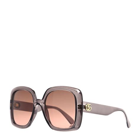 Gucci Acetate Square Gg Sunglasses Gg0713s Purple 1094539 Fashionphile