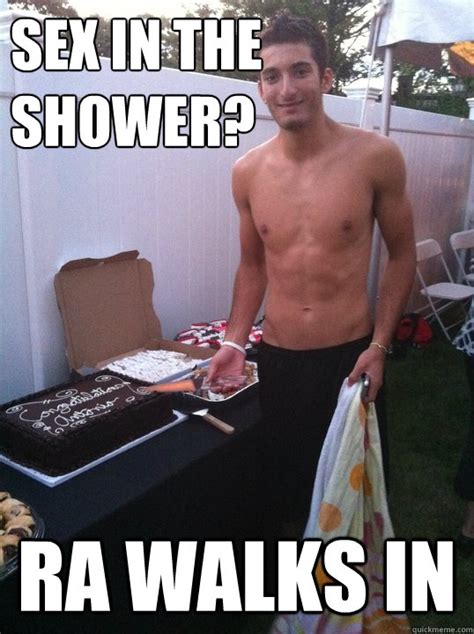 sex in the shower ra walks in shower time quickmeme