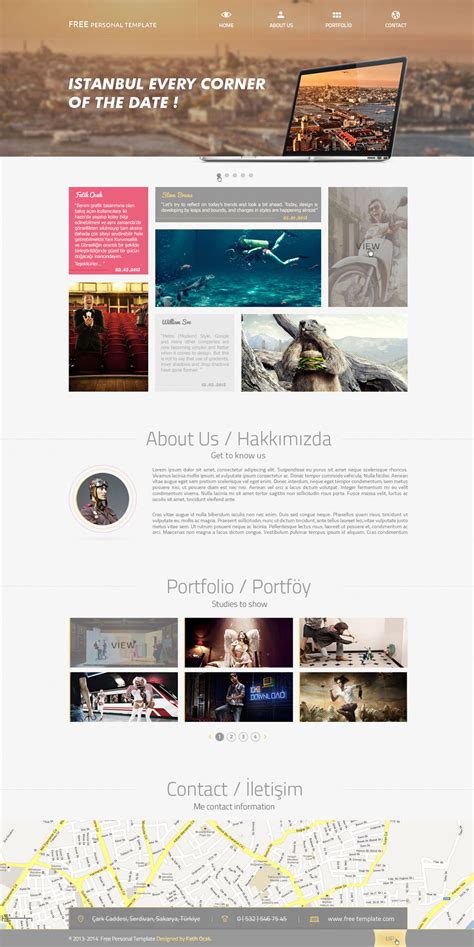 latest  web page templates psd css author