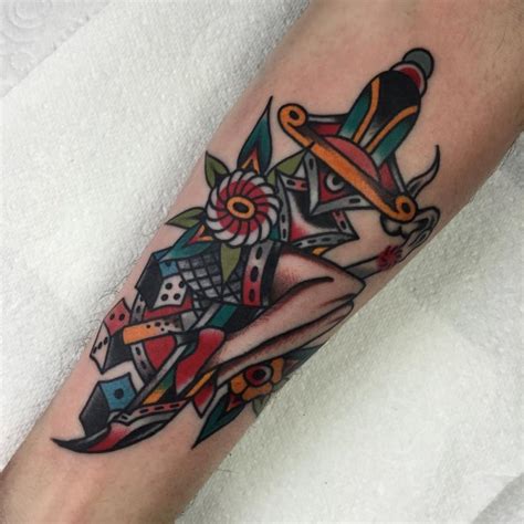 Traditional Man’s Ruin Tattoos Cloak And Dagger Tattoo London