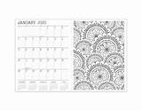 Planner Coloring Adult Book Valuecalendars sketch template
