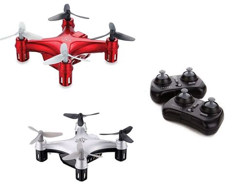 propel atom  micro drone indooroutdoor quadrocopter  pack redsilver walmartcom