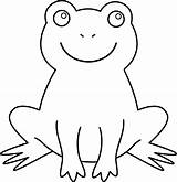 Frog Outline Cliparts Cute Attribution Forget Link Don sketch template