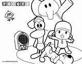 Pocoyo Colorir Kids Imagens Printable Emotioncard sketch template