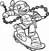 Ninja Turtle Skateboarding Coloring Pages Printable Categories A4 Turtles sketch template