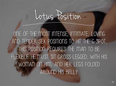 10 Positions That Hit The G Spot