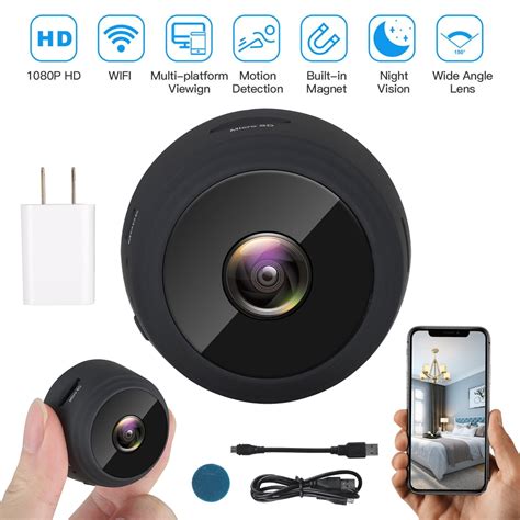 tsv mini wifi home security camera p hd smart indoor nanny cam  night vision