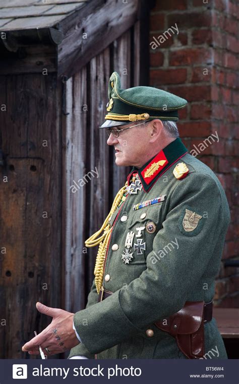 german general  dress uniform costumed  enactor ww  german stock photo  alamy