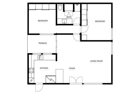 simple floor plans  dimensions image