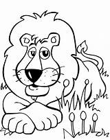 Lion Coloring Pages Kids Printable Color sketch template