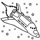 Rocket Coloring Outline Pages Ship Clipart Printable sketch template
