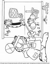 Garfield Coloring Colouring Book Library Pages Chosen Put Has Do sketch template