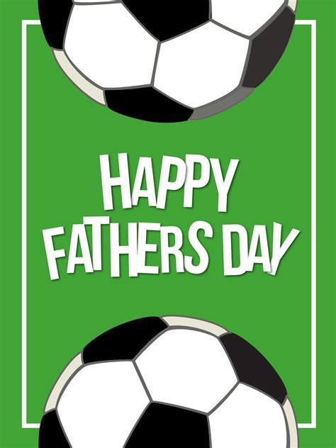 happy fathers day football cake card