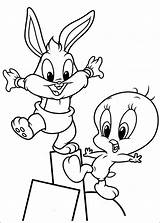 Coloring Looney Pages Tunes Pie Bugs Characters Tweety Disney Amusing Popular Story sketch template