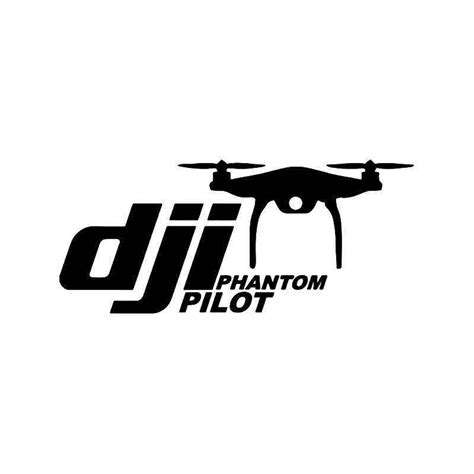 dji phantom pilot drone vinyl sticker