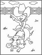 Rodeo Coloring Pages Riding Color Trick Bull Printable Horses Sheets Bucking Kids Horse Colouring Drawing Cowboy Life Cowboys Books Sketch sketch template
