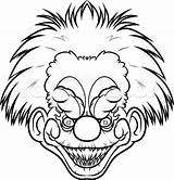 Scary Killer Draw Easy Clown Drawing Clowns Coloring Pages Drawings Face Color Klowns Clipart Faces Space Outer Way Graffiti Svg sketch template