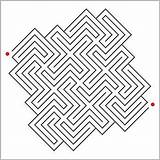 Mazes Maze Labyrinth Coloring Games sketch template