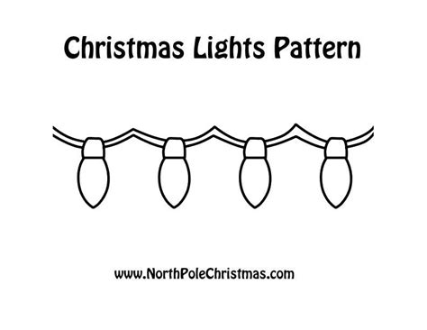 christmas lights template  print