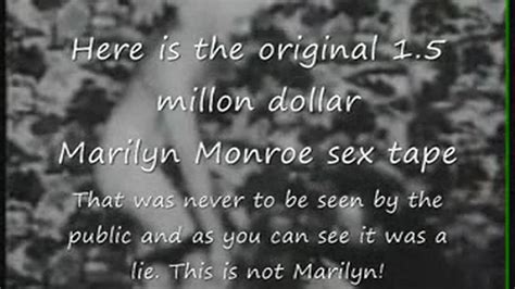 marilyn monroe original 1 5 million sex tape lie