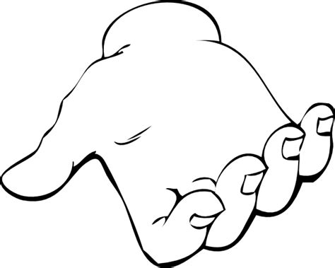 hand outline clipart