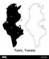 Map Alamy Tunisia Stock Tunis Capital Detailed Location Country sketch template