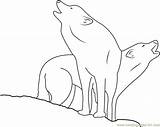 Wolf Coloring Two Pages Coloringpages101 Online sketch template