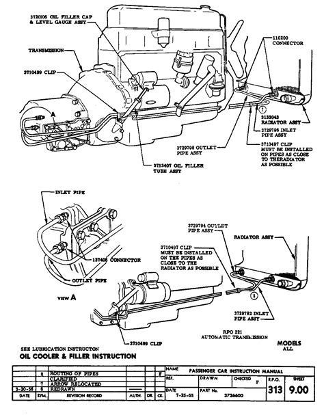 chevrolet bel air powerglide  transmission trans cooler tubes lines oe brakes brake