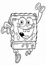 Spongebob Coloring Pages Squarepants Printable Kids Bob Sponge Working Exercising sketch template