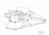 Destroyer Imperial sketch template