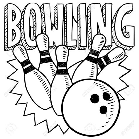 bowling coloring pages cliparts printable sketch coloring page