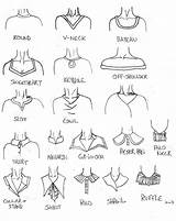 Collar Shirt Collars Neckline Drawing Fashion Necklines Drawings Vocabulary Examples Deviantart Clothes Illustrations Sketches Types Draw Different Collared Dress Women sketch template