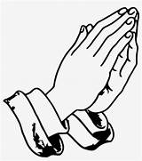 Hands Praying Coloring Transparent Pray Nicepng sketch template