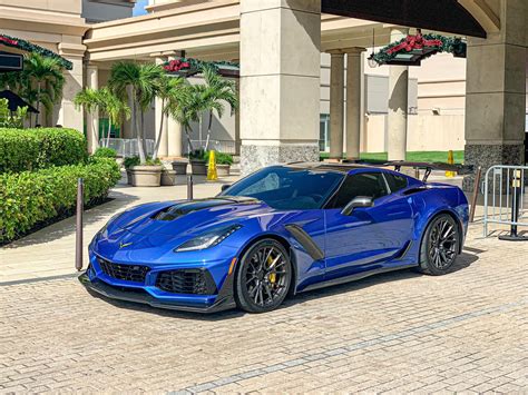 chevrolet corvette  zr blue bc forged eh wheel front