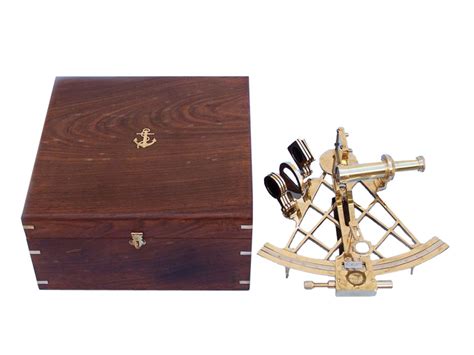 buy admiral s brass sextant with rosewood box 12in