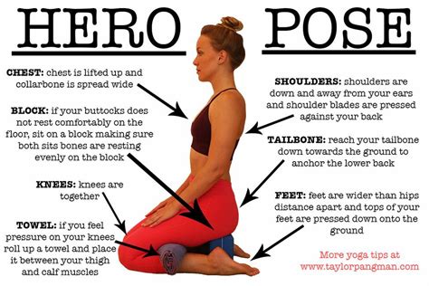 yin yoga hero pose yoga  health