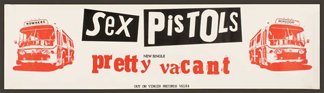 Lot Detail Sex Pistols Original Pretty Vacant Promotional Poster