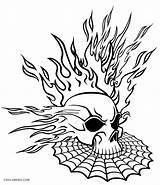 Totenkopf Ausmalbilder Coloriage Skulls Cool2bkids Flaming Crane Ausdrucken Malvorlagen Magique Muster Colorings Name Line Imprimer sketch template