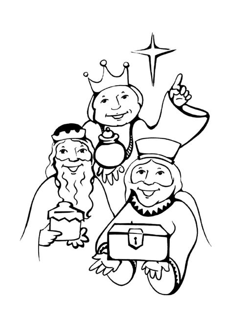 image   kings  print  color magi kids coloring pages