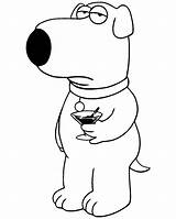Brian Griffin Colouring Coloringgames sketch template