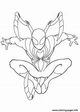 Iron Spider Coloring Spiderman Pages Ultimate Printable Print sketch template